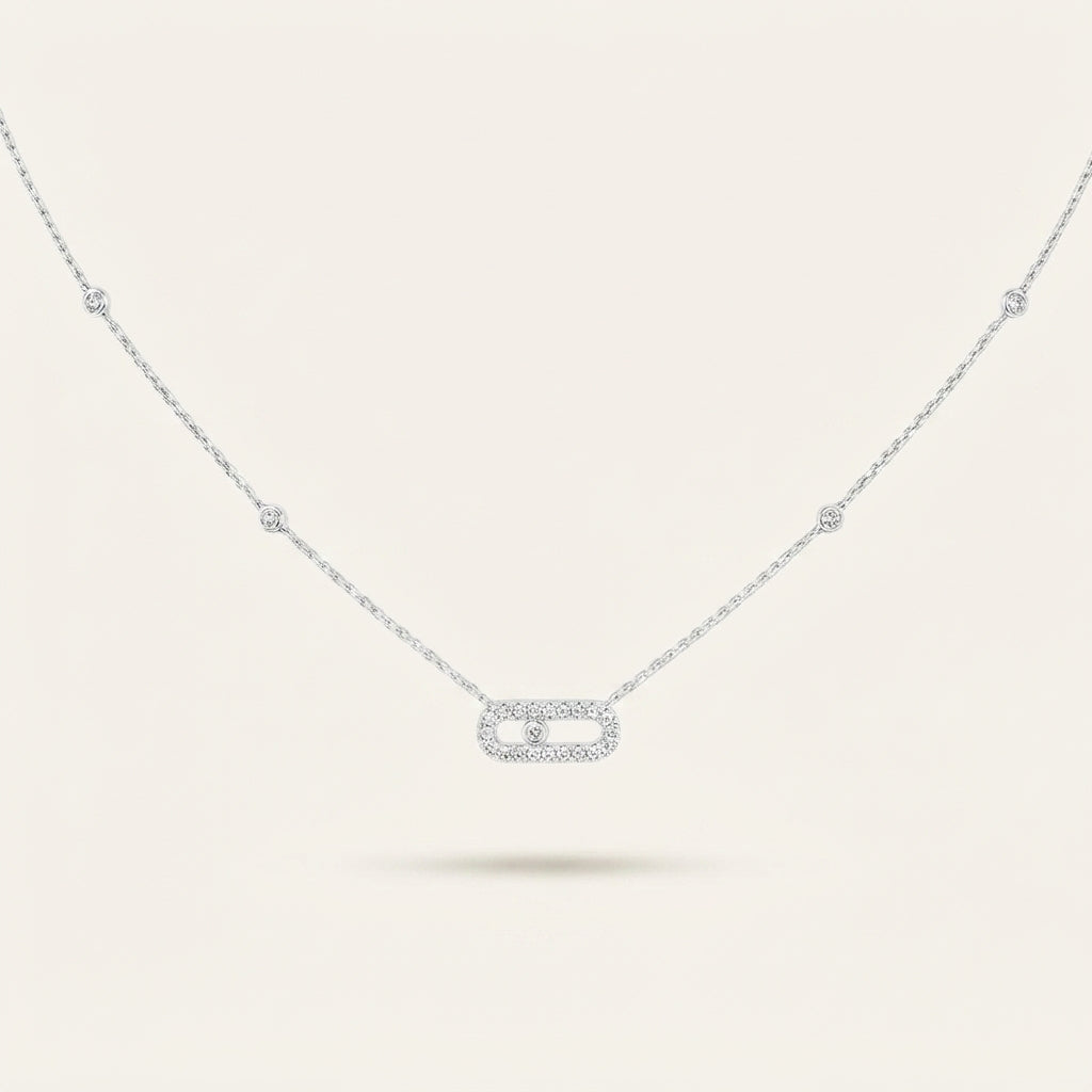 Collier Move Pavé Simple
