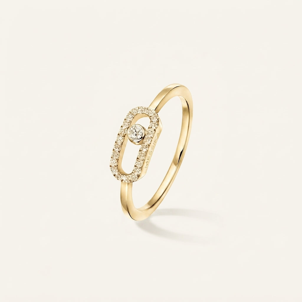 Bague Move Pavé Or
