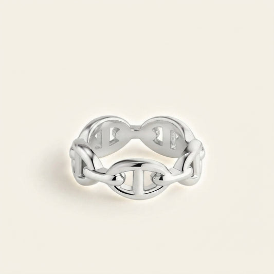 Bague Chaîne Marine Fine