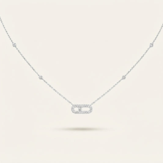 Collier Move Pavé Simple