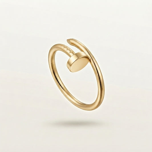 Bague Clou Or Lisse