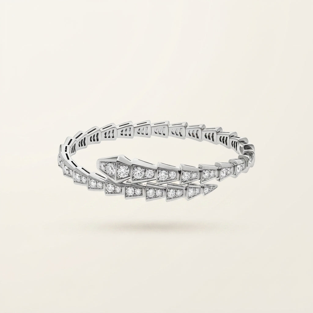 Bracelet Serpent Viper Argent
