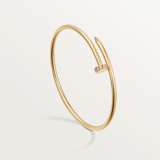 Bracelet Clou Jonc Or avec Zircons JEWELSEI